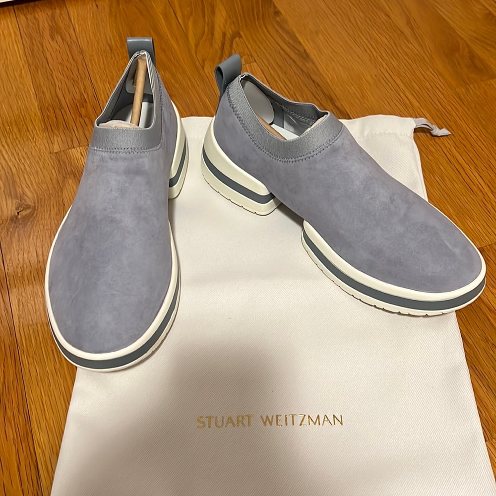 New with tags Stuart Weitzman Grey Sneakers NWT size 7